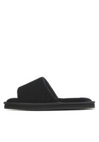 Calvin Klein Kapcie Slipper Flatform Sandal Vel HW0HW01540 Czarny. Kolor: czarny. Materiał: materiał