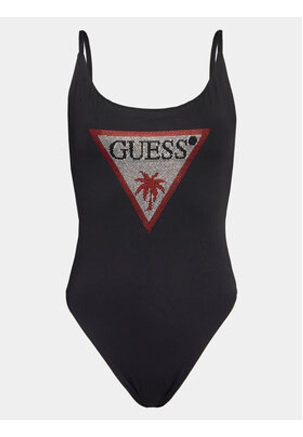 Guess Strój kąpielowy E4GJ03 MC040 Czarny. Kolor: czarny. Materiał: syntetyk