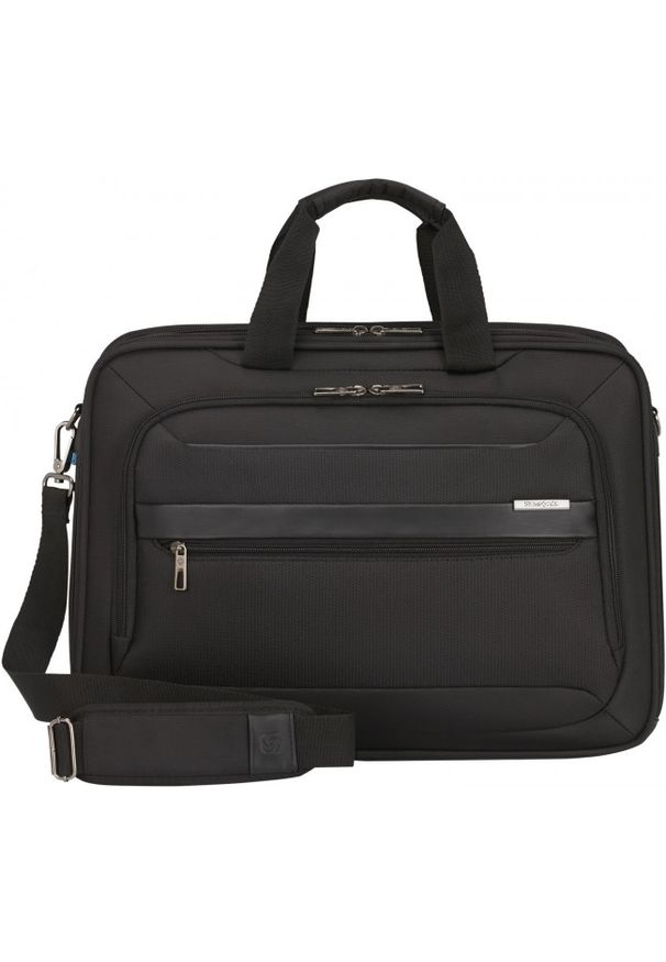 Samsonite Vectura Evo Bailhandle 17.3" czarny. Kolor: czarny. Materiał: materiał. Styl: elegancki
