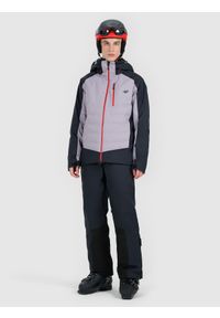 4f - 4F Kurtka narciarska membrana 20000 z wypełnieniem Primaloft Silver męska - szara XL. Okazja: na co dzień. Typ kołnierza: kołnierzyk stójkowy. Kolor: szary. Długość: długie. Sezon: zima. Styl: casual #2