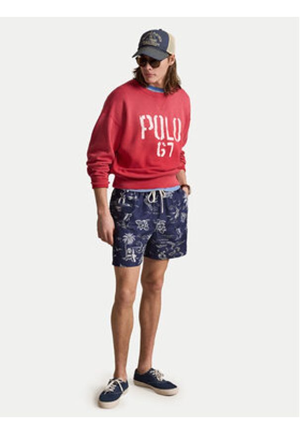 Polo Ralph Lauren Szorty kąpielowe 710B13658001 Granatowy Classic Fit. Kolor: niebieski. Materiał: syntetyk