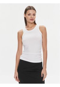 Calvin Klein Top Modal Rib Tank Top K20K206406 Biały Slim Fit. Kolor: biały #1