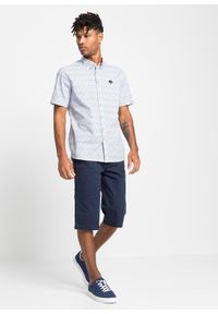 bonprix - Koszula z krótkim rękawem, z czystej bawełny. Kolor: biały. Materiał: bawełna. Długość rękawa: krótki rękaw. Długość: krótkie. Wzór: nadruk, haft #3