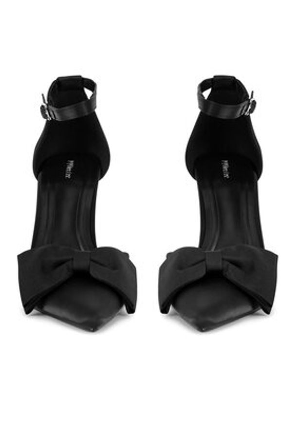 DeeZee Szpilki LH24018-1 Czarny. Kolor: czarny. Materiał: materiał. Obcas: na szpilce