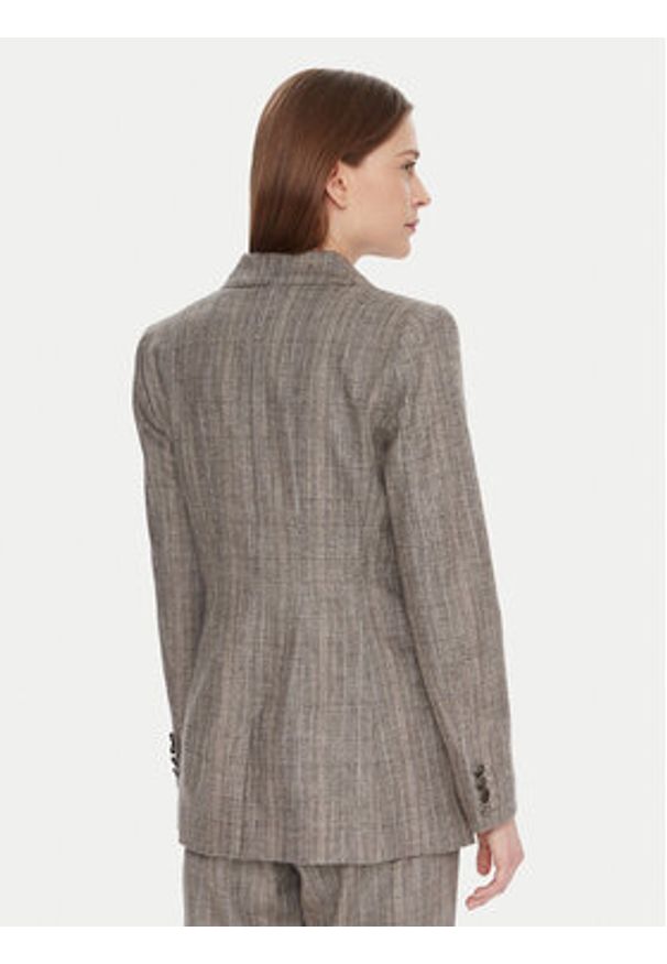 Marella Marynarka Rob 2523046081 Szary Regular Fit. Kolor: szary. Materiał: wiskoza