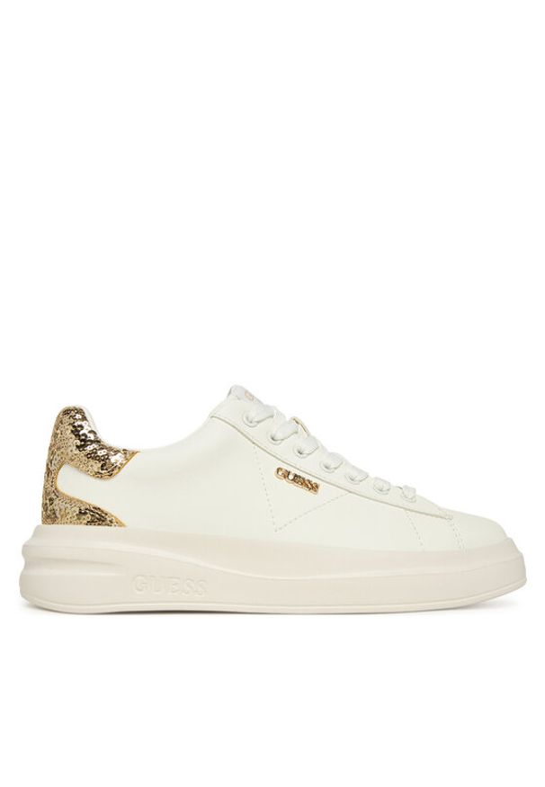 Guess Sneakersy FLFE10 ELE12 Biały. Kolor: biały. Materiał: skóra