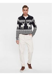 Brave Soul Sweter MK-248CRATCHITB Granatowy Regular Fit. Kolor: niebieski. Materiał: syntetyk #4