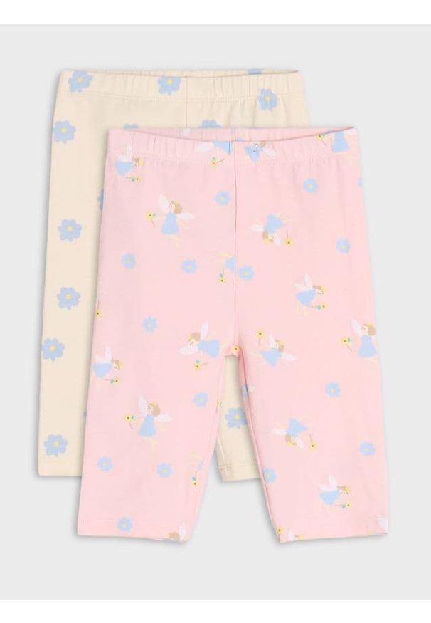 Sinsay - Legginsy 2 pack - różowy. Kolor: różowy