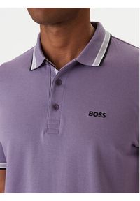 BOSS Polo Paddy 50469055 Fioletowy Regular Fit. Typ kołnierza: polo. Kolor: fioletowy. Materiał: bawełna #3