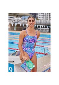 AMANZI - Strój Kąpielowy Amanzi Serengeti Proback - Rozmiar 38. Kolor: fioletowy, niebieski, wielokolorowy. Wzór: kolorowy #1