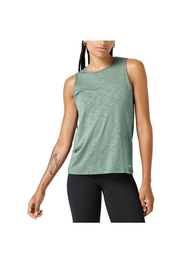 CASALL - Damska Koszulka Sportowa Casall Soft Tank Top Fitness Joga. Kolor: zielony. Materiał: tkanina. Sport: fitness, joga i pilates