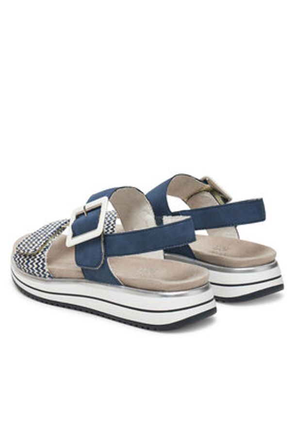 Remonte Sandały CEO-D1J53-14 Niebieski. Kolor: niebieski. Materiał: skóra, syntetyk