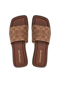 Coach Klapki Florence CP898 Brązowy. Kolor: brązowy. Materiał: skóra #4
