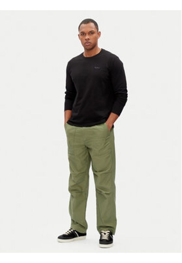 Pepe Jeans Longsleeve Connor PM509219 Czarny Regular Fit. Kolor: czarny. Materiał: bawełna. Długość rękawa: długi rękaw