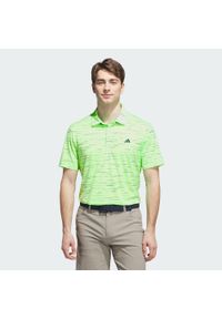 Adidas - Koszulka Ultimate365 Mesh Glimmer Print Polo. Okazja: na co dzień. Typ kołnierza: polo. Kolor: żółty, wielokolorowy, zielony. Materiał: mesh. Wzór: nadruk. Styl: casual