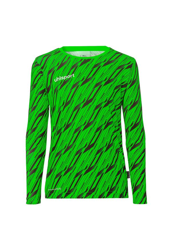 UHLSPORT - Koszulka bramkarska z długim rękawem Uhlsport Progressive. Kolor: czarny, wielokolorowy, zielony. Długość rękawa: długi rękaw. Długość: długie. Sport: piłka nożna