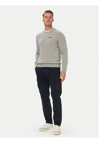 Aeronautica Militare Sweter 262MA1645UL00924 Szary Regular Fit. Kolor: szary. Materiał: wełna #2