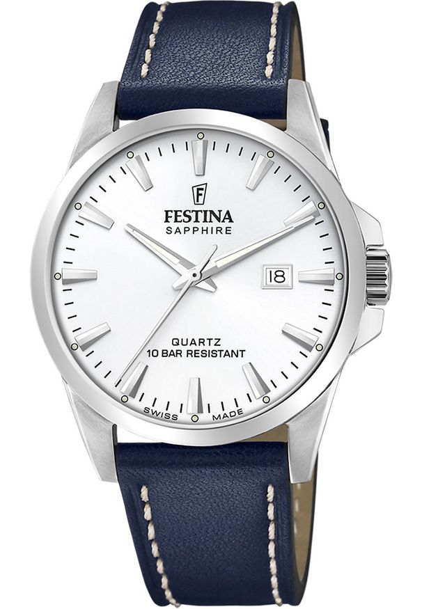 Zegarek Festina Zegarek męski Festina F20025-2 niebieski. Kolor: niebieski
