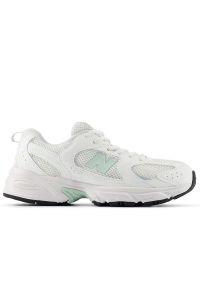 Buty młodzieżowe New Balance G5304LD - białe. Kolor: biały. Materiał: materiał, syntetyk, guma. Szerokość cholewki: normalna #1