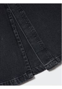 mango - Mango Spódnica jeansowa Soleil 57000336 Czarny Regular Fit. Kolor: czarny. Materiał: bawełna #8