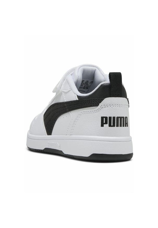 Puma - Dziecięce sneakersy PUMA Rebound V6 Lo PUMA White Black transparent. Kolor: czarny, biały, wielokolorowy