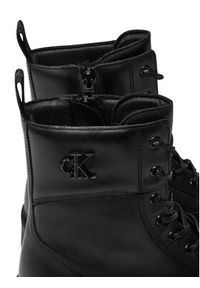 Calvin Klein Jeans Trapery Combat Boot Mid Zip Lth In Calf YW0YW01550 Czarny. Kolor: czarny. Materiał: skóra #3