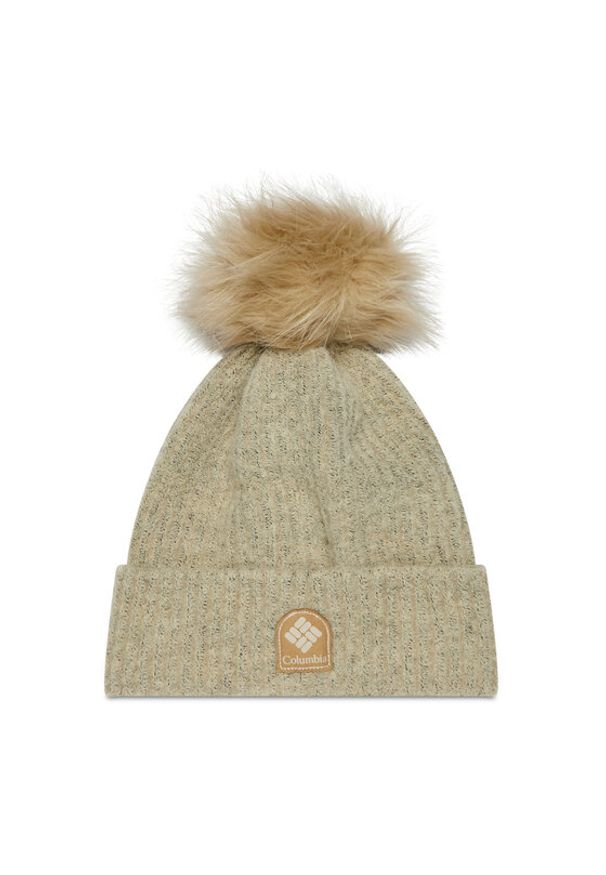 columbia - Columbia Czapka Winter Blur™ Pom Pom Beanie 1862101 Beżowy. Kolor: beżowy. Materiał: materiał