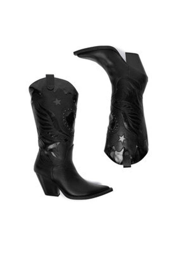 DeeZee Kowbojki W3LH170101 Czarny. Kolor: czarny. Materiał: syntetyk, materiał