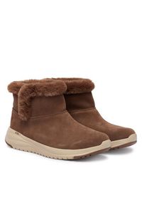 skechers - Skechers Botki On-The-Go Stellar 144775/CHOC Brązowy. Kolor: brązowy. Materiał: zamsz, skóra #3