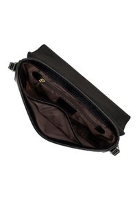 Wittchen - Damska saddle bag ze skóry o fakturze lizard czarna. Kolor: czarny. Materiał: skórzane. Styl: elegancki