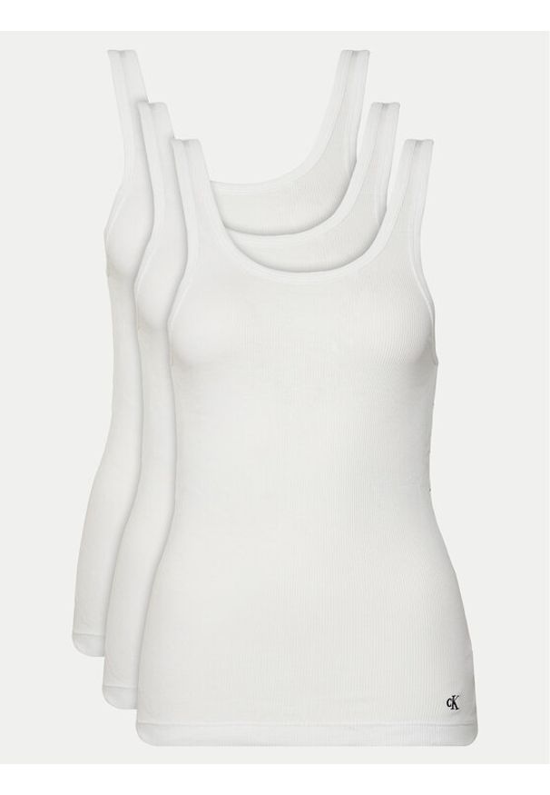 Calvin Klein Underwear Komplet topów LV00QS7493 Biały Regular Fit. Kolor: biały. Materiał: bawełna