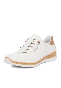 Rieker Sneakersy CEO-N42K5-80 Biały. Kolor: biały. Materiał: skóra #5