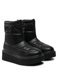 Love Moschino - LOVE MOSCHINO Botki JA24266I0LIE0000 Czarny. Kolor: czarny. Materiał: materiał #5