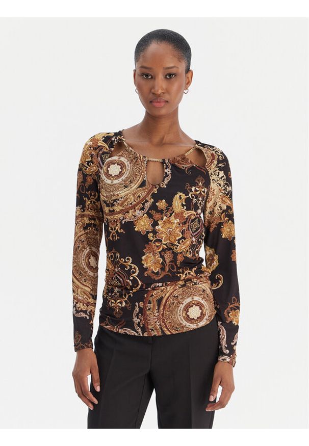 Rinascimento Bluzka CFC0020152002 Czarny Regular Fit. Kolor: czarny. Materiał: syntetyk