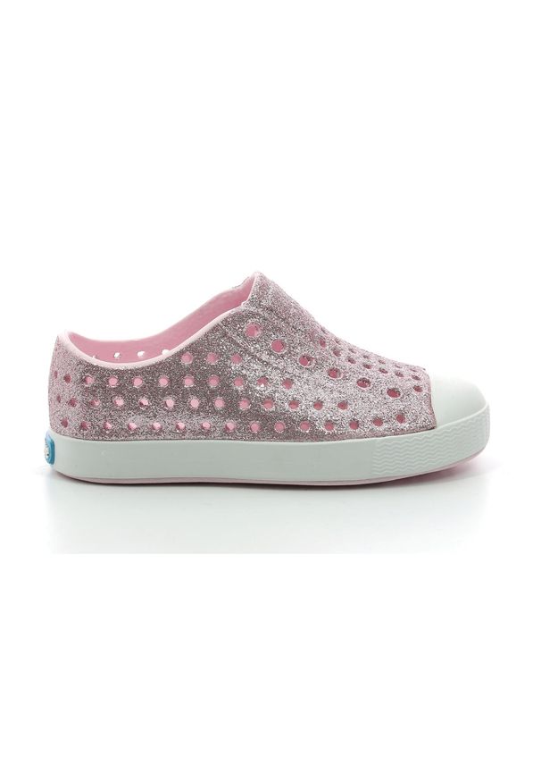 Native Shoes - Trampki dziecięce NATIVE JEFFERSON BLING YOUTH buty do chodzenia. Kolor: różowy. Sport: turystyka piesza