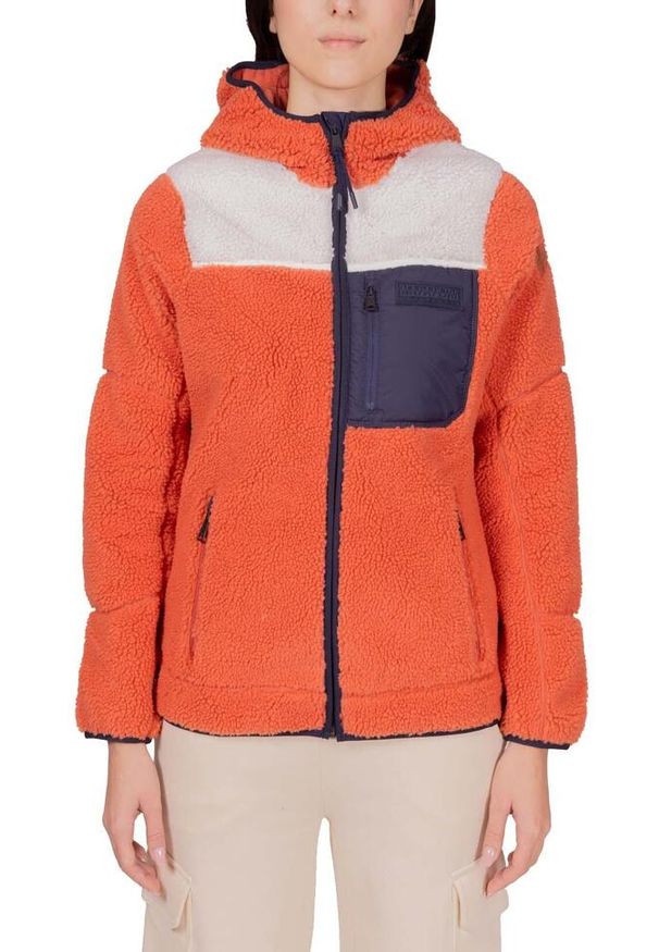Bluza damska Napapijri Yupik Og Hooded. Kolor: różowy. Materiał: polar