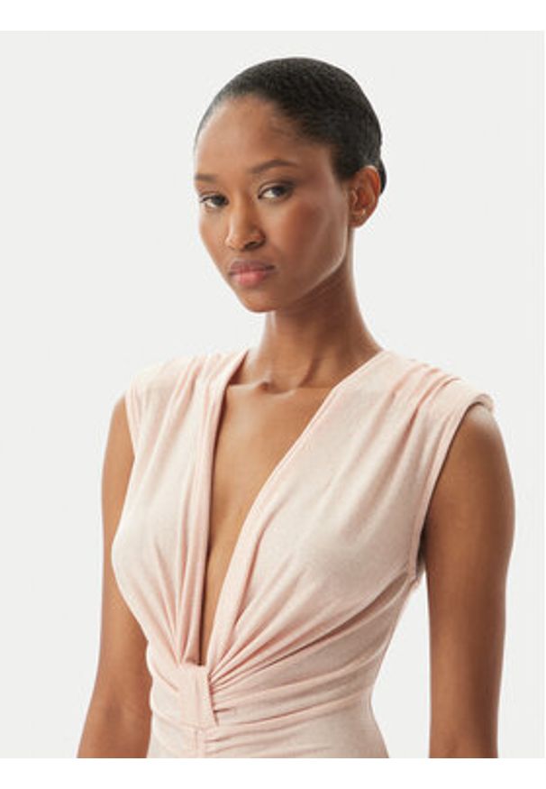 Rinascimento Sukienka wieczorowa CFC0122483003 Różowy Regular Fit. Kolor: różowy. Materiał: syntetyk. Styl: wizytowy