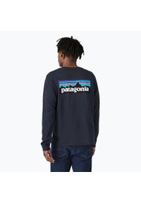 Longsleeve męski Patagonia P-6 Logo Responsibili. Kolor: niebieski. Długość rękawa: długi rękaw