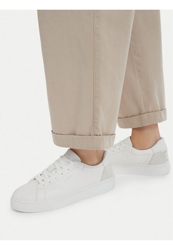 GANT - Gant Sneakersy 32531217 Biały. Kolor: biały. Materiał: skóra