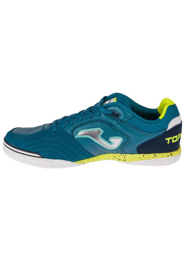 Buty halowe do piłki nożnej męskie, Joma Top Flex 24 TOPS IN. Kolor: zielony, wielokolorowy, niebieski. Sport: piłka nożna