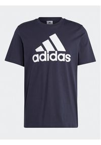 Adidas - adidas T-Shirt Essentials Single Jersey Big Logo T-Shirt IC9348 Niebieski Regular Fit. Kolor: niebieski. Materiał: bawełna #5