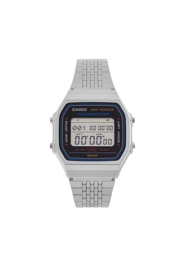 Zegarek Casio. Kolor: srebrny. Styl: vintage