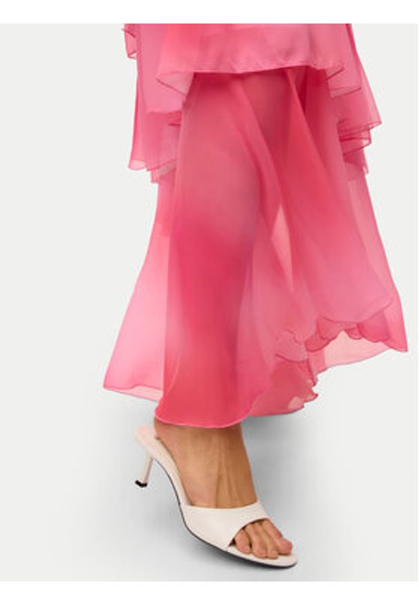 Vero Moda Sukienka wieczorowa Felicia 10295237 Różowy Slim Fit. Kolor: różowy. Materiał: syntetyk. Styl: wizytowy