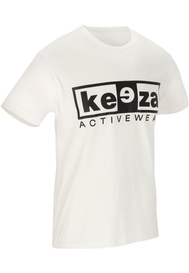 Koszulka sportowa KEEZA Junior bawełniana. Kolor: biały. Materiał: bawełna. Sport: piłka nożna