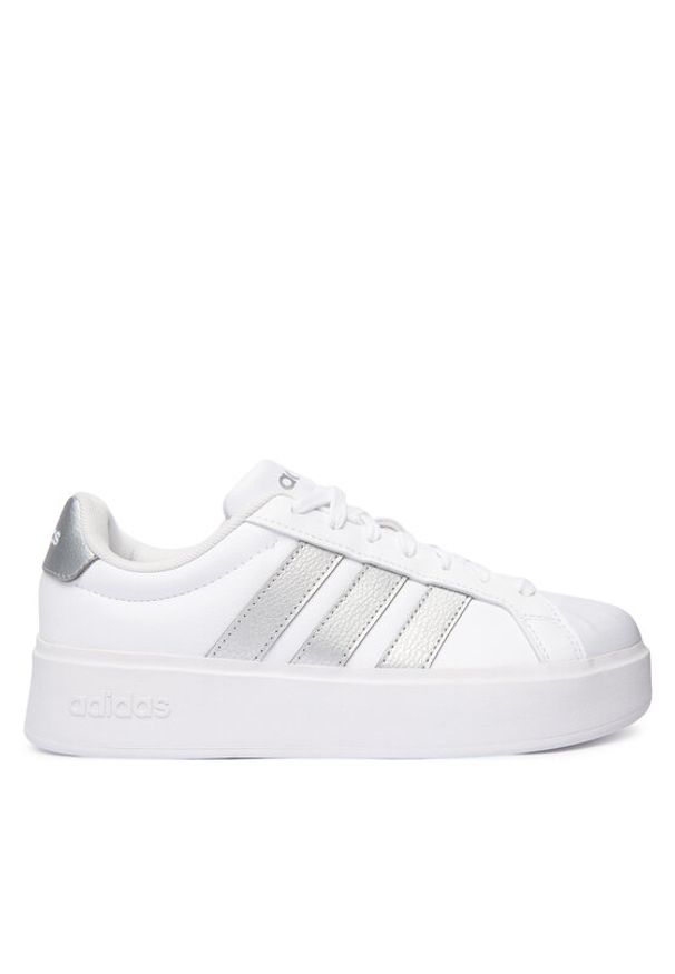 Adidas - adidas Sneakersy Streettalk Bold KJ3857 Biały. Kolor: biały. Materiał: skóra