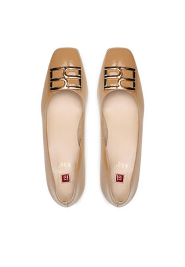 HÖGL Czółenka 0-174024 Beżowy. Kolor: beżowy. Materiał: skóra, lakier