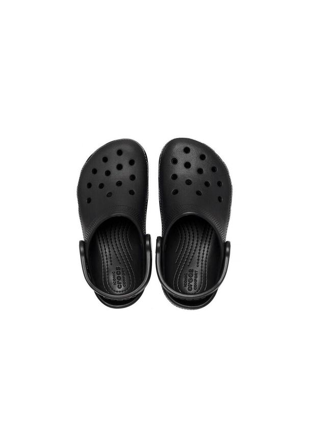 Buty do chodzenia dla dzieci Crocs Classic Clog Kids. Okazja: na co dzień, na plażę. Kolor: czarny. Materiał: materiał, syntetyk. Styl: casual