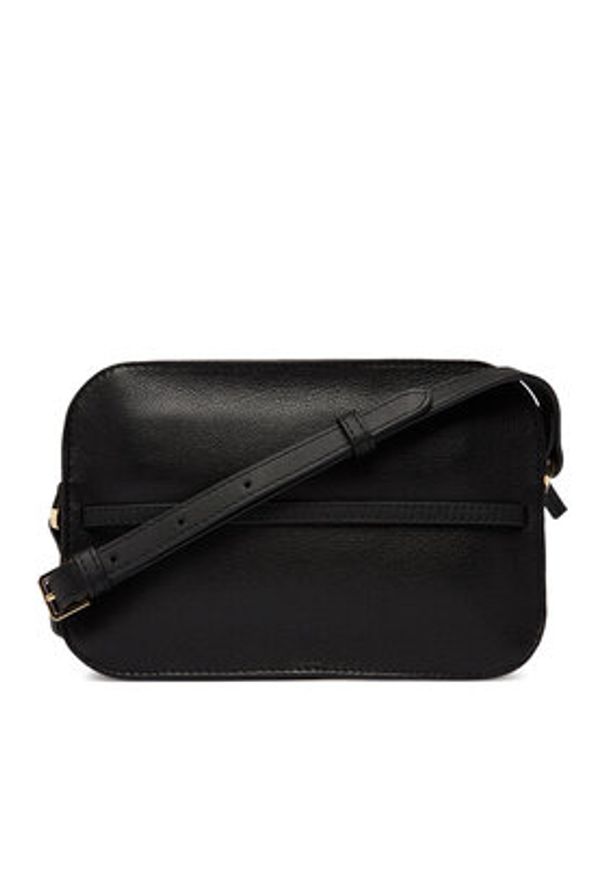 Patrizia Pepe Torebka 8B0328/czL162 Czarny. Kolor: czarny. Materiał: skórzane