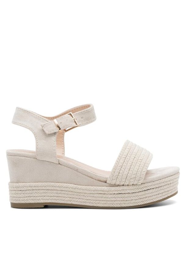 Jenny Fairy Espadryle WS109-06EOB Beżowy. Kolor: beżowy. Materiał: materiał