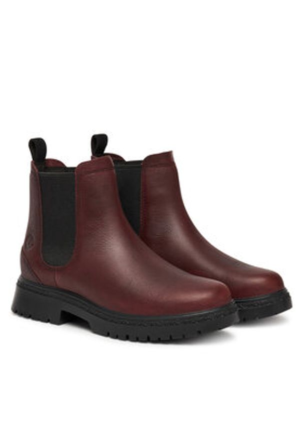 Timberland Sztyblety Cambria Valley TB0A42BXEIW1 Bordowy. Kolor: czerwony. Materiał: skóra